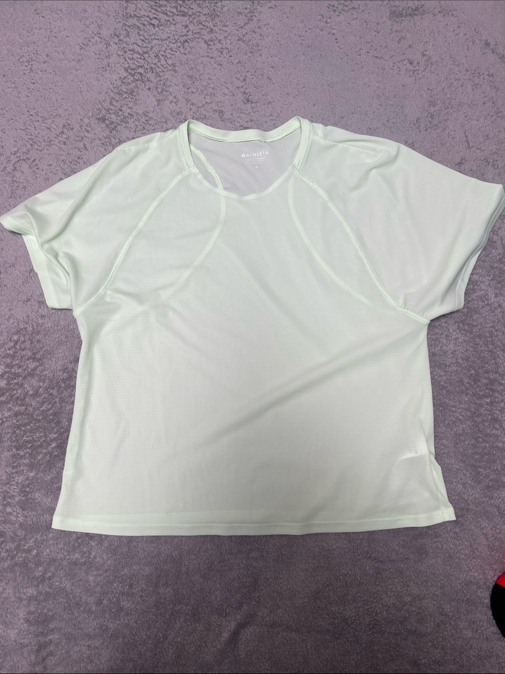 Athleta Yoga Pale Mint Short Sleeve Athletic Tee